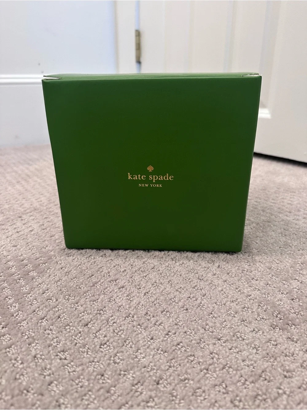 Kate Spade Lenox Pearl Place Gold Polka Dot Crystal Rose Bowl Vase 6” NIB